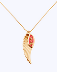 Faith - wing jewelry - affirmation jewelry - gold pendant charms - gold jewelry online - gold jewelry gifts - Fashion jewelry gifts - 