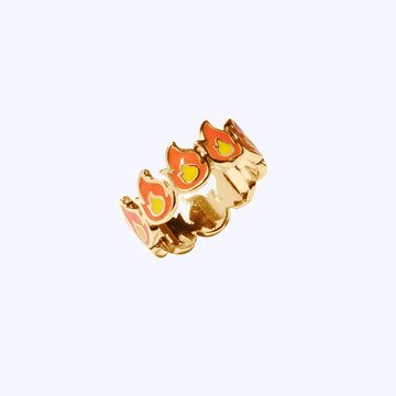 Inferno Ring - elouise & ethel - gold jewelry - gold rings - gold jewelry gifts - buy gold jewelry online - flame ring - fire ring - fire ring gifts - fashion jewelry - fire fashion jewelry - gold ring gifts - gold fire ring